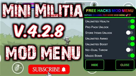 mini militia mod menu 4.2.8 download|Mini Militia Mod Menu (Aimbot & Wallhack) .